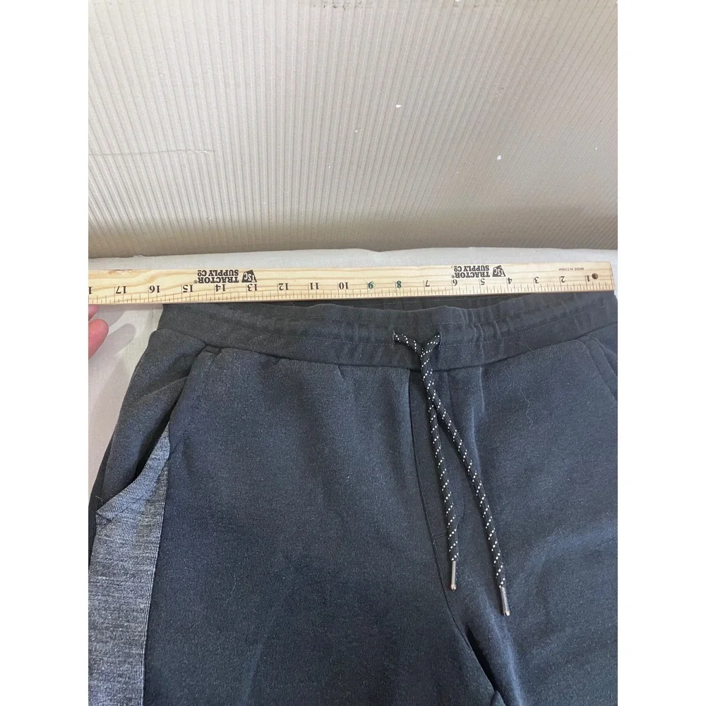 Urban Pipeline Mens Black Heather Gray Jogger Sweatpants Sz. M Drawstring Pocket
